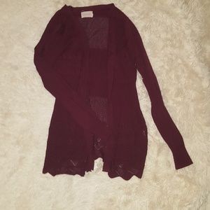 Maroon Cardigan